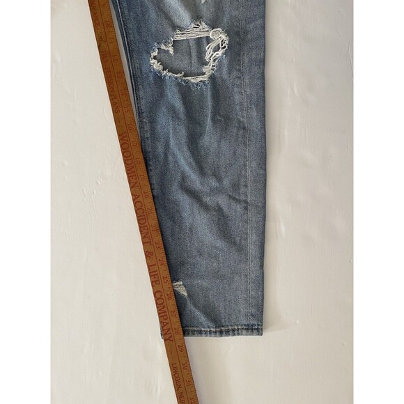 American Eagle Mom Jeans SIZE 8 TALL/LONG! Distressed - Picture 5 of 9